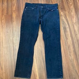 Levi’s 511 black dark wash preowned jeans 36 X 30